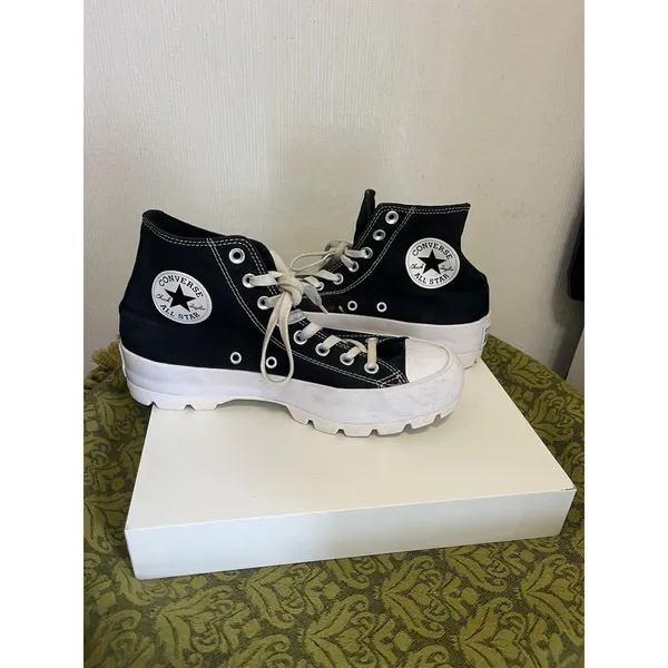 Converse Chuck Taylor All Star Hi High Lugged 2.0 Platform Canvas Sneakers 8.5 - Image 10
