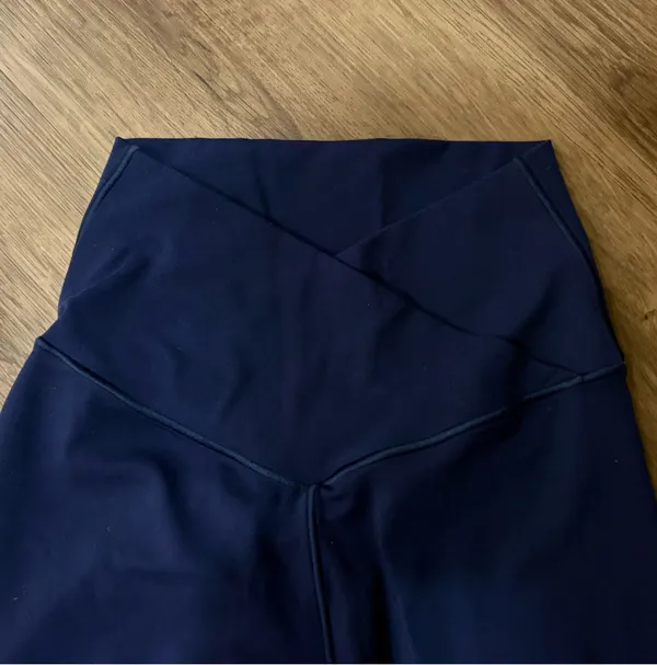 OFFLINE by Aerie Crossover High-Waisted Leggings, Navy - Image 2