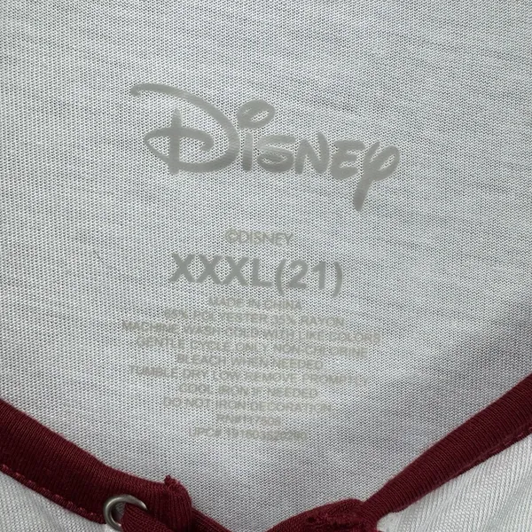 Disney Shirt Size 2XL Mickey Mouse Baseball Tie Front Winky Face - Image 5