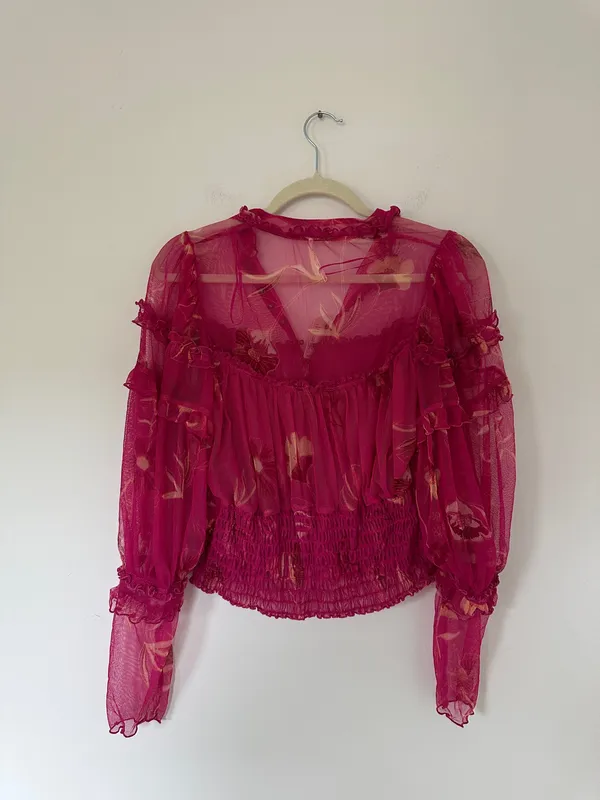 Free People Time for Shine Top Pink - Image 10