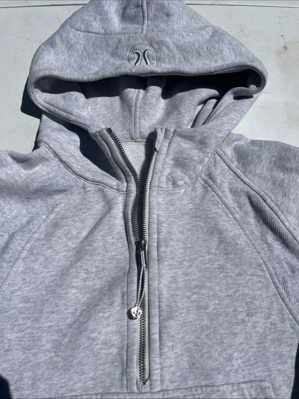 lululemon athletica Light Gray Half-Zip Hoodie - Image 2