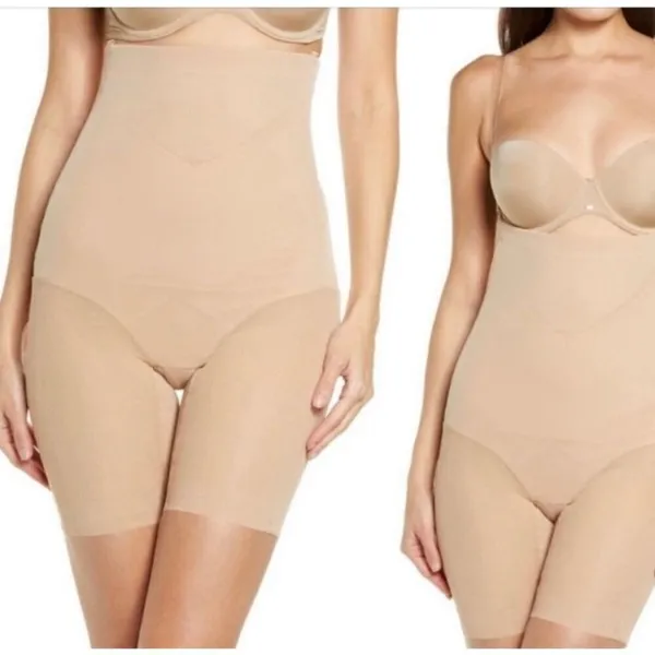 Honeylove nude sculpting Superpower nude beige shapewear shorts - Image 2