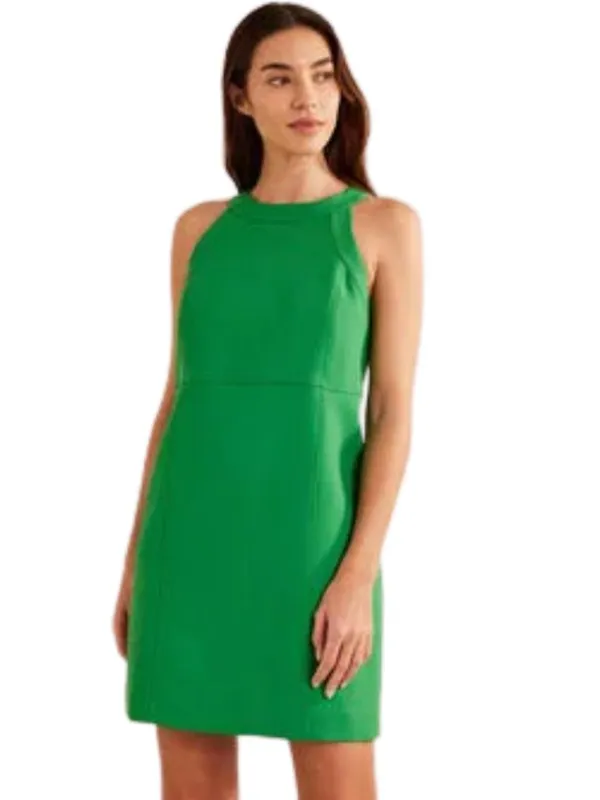 Boden Sleeveless Mini Shift Dress Women's 8R Kelly Green Preppy Cocktail Career - Image 3