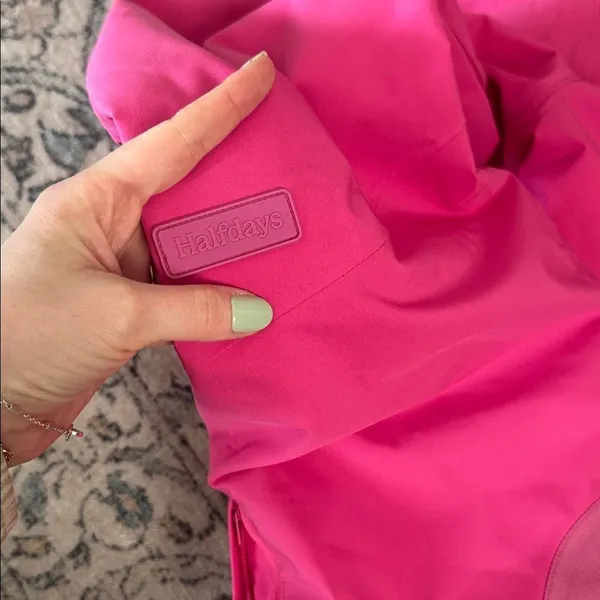 Halfdays Alessandra Insulated Ski Pants in Alpenglow Pink - Image 8