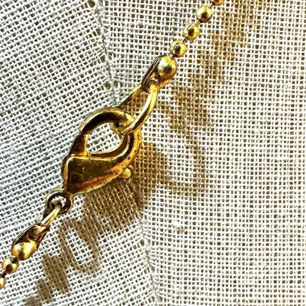 Tibetan brass mosaic Horn Pendant necklace - Image 7