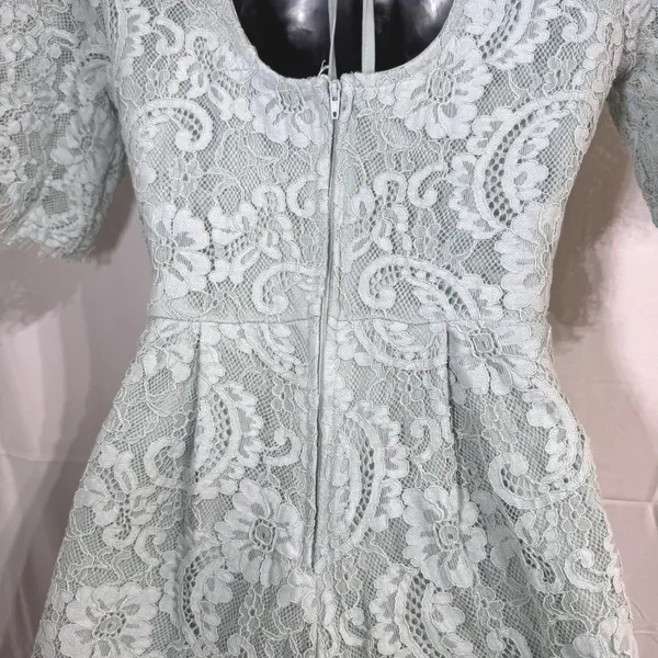 Altard State Sage Green Lace Romper Womens S Open Back Cottagecore Bridal Boho‎ - Image 9