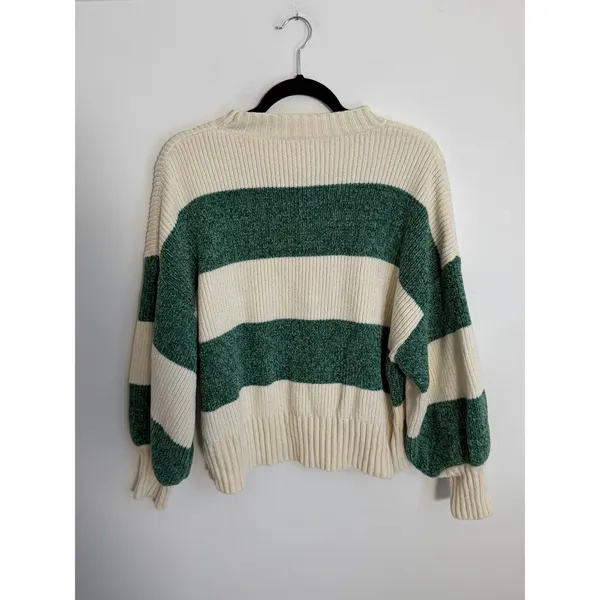 Altar'd State Green Striped sweater size medum - Image 4