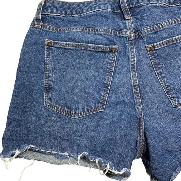 Universal Thread Vintage Midi Jean Shorts Womens 10 Cut Off Distressed Denim - Image 10