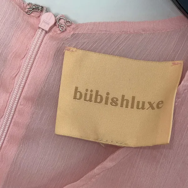 BUBISH Revolve Charlotte Sheer Maxi‎ Dress in Blush Size Medium - Image 6