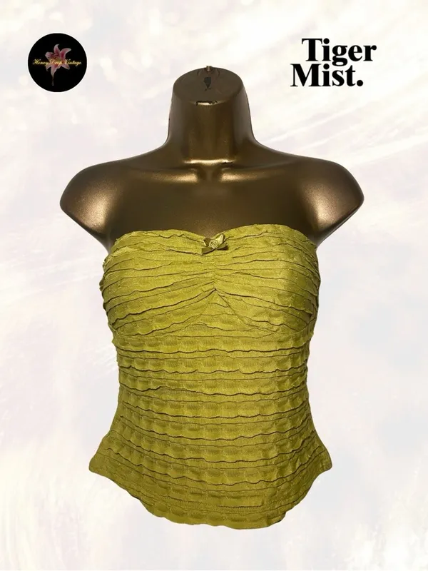 NWT Tiger Mist Rosalyn Top | Size S Textured Strapless Tube Top - Image 2