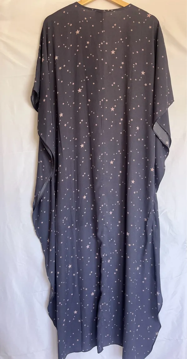 Y2K Buddy Love Gray Star-Print High low Dress - Image 8