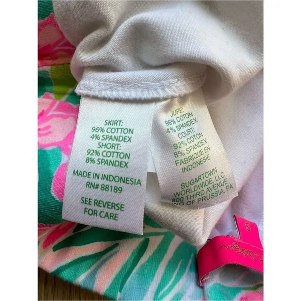 Lilly Pulitzer Madison Skort Hot On The Scene Size Small Floral Tropical Pink - Image 9