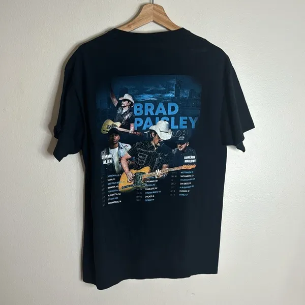 Brad paisley 2021 concert tour graphic shirt size large‎ - Image 8