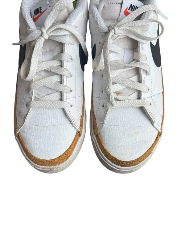 Nike - Court Legacy Next Nature Women’s Sneakers White Black Desert Ochre Sz 8 - Image 4