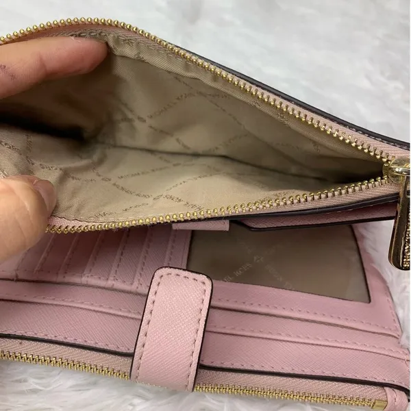 Michael Kors Pink Double Zipper Wristlet / Wallet with Phone Slot - Image 14