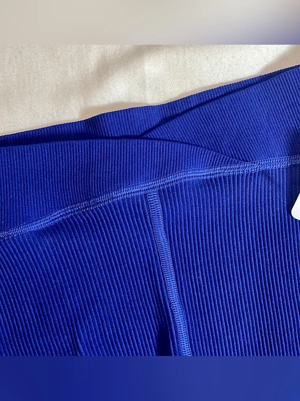 NWT FP Movement Free Throw Shorts S Small Outerspace Blue Crossover Ribbed $40 - Image 6
