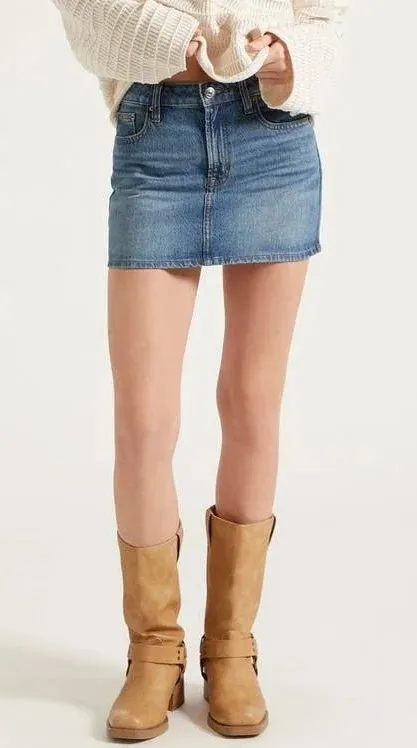 PacSun Blue Denim Mini Skirt - Image 4