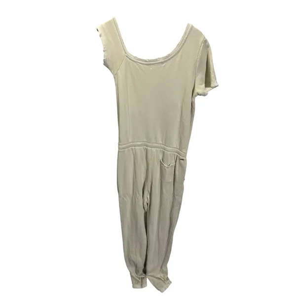 N: Philanthropy Womens‎ Queenie Small Beige Off-Shoulder Drawstring Jumpsuit - Image 6