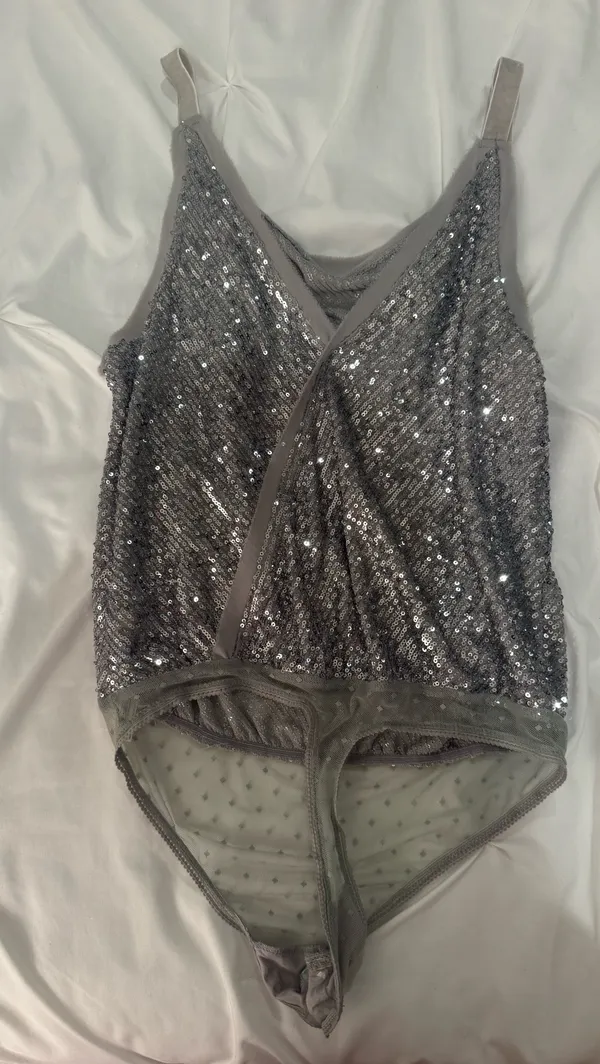 Free People Bodysuit Intimately Sequin - Image 3