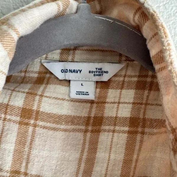 old navy boyfriend shirt flannel - Image 2