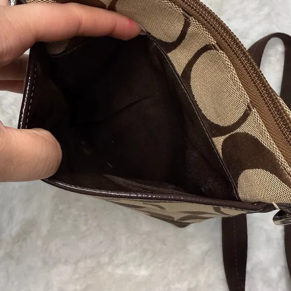COACH Brown Signature Crossbody - Image 6