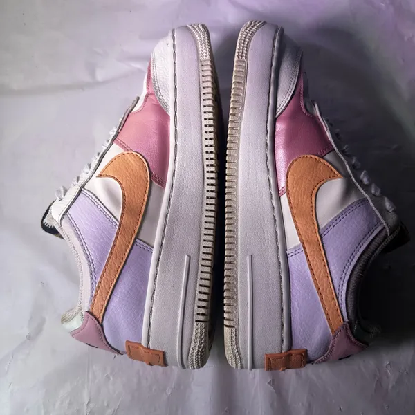 Nike Women's Air Force 1 Shadow - Cream and Pink - Image 10