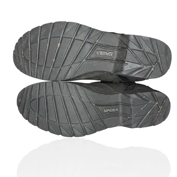 Teva 9.5 De La Vina Dos Black Leather Suede Waterproof Zip Up Buckle Boots‎ - Image 9