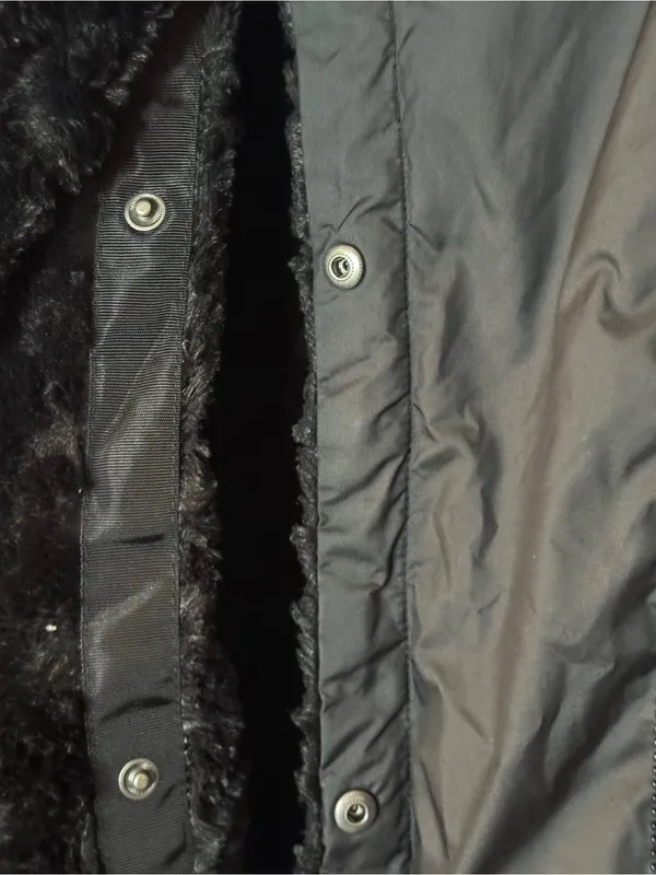 The North Face Mossbud Swirl Reversible Black Hooded Quilted Parka - Image 6
