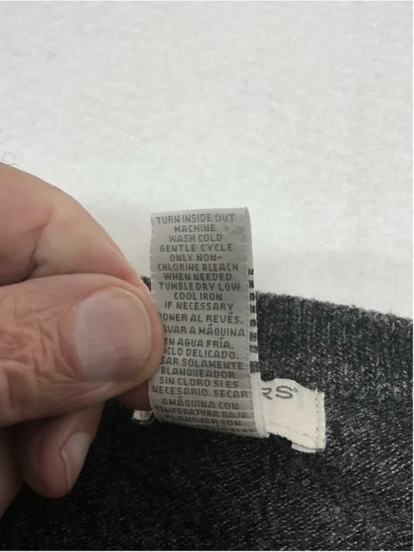 Womans Excellent Dockers Pullover Sweater XL Gray Long Sleeve - Image 4