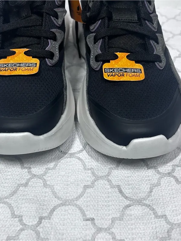 Skechers Vapor Foam Air Cool Memory Foam 150082 Black Grey Sneakers Size 10 - Image 6