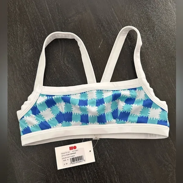 Revolve Solid And Striped The Scottie Bikini Top In‎ Greek Blue Sz S - Image 3