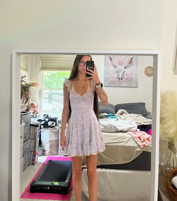 Lucy in the sky purple floral dress - Image 6