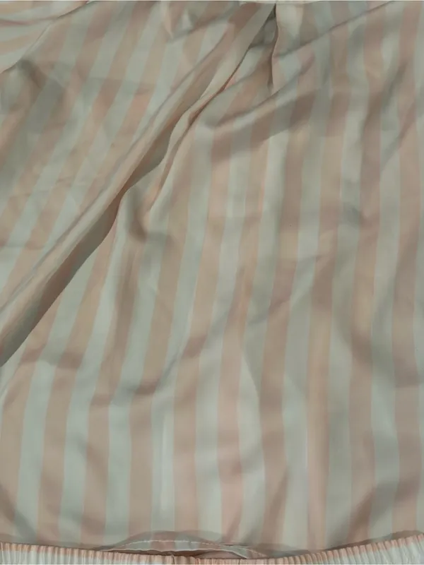 Vintage Betsey Johnson Pink and White Striped Mrs. Pajamas Set - Image 5