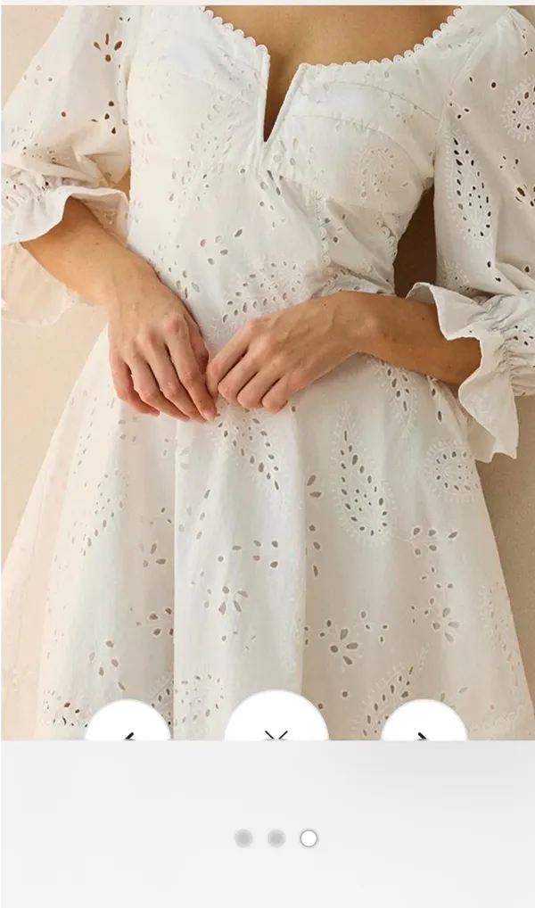 Commence White eyelet dress - Image 3