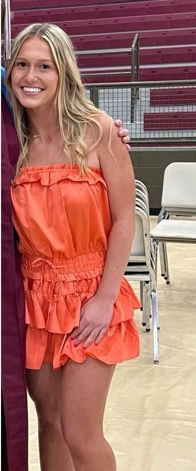 Orange Day Moon Boutique + Romper - Image 4