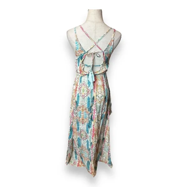 Raga Anthropologie Womens Sz Small‎ Maxi Dress Tie Back #AP-143 - Image 3