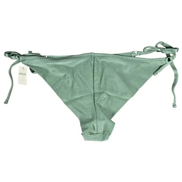 Aerie Ribbed Green Bikini Bottoms Tie Side Swimsuit‎ Size XL - Image 2