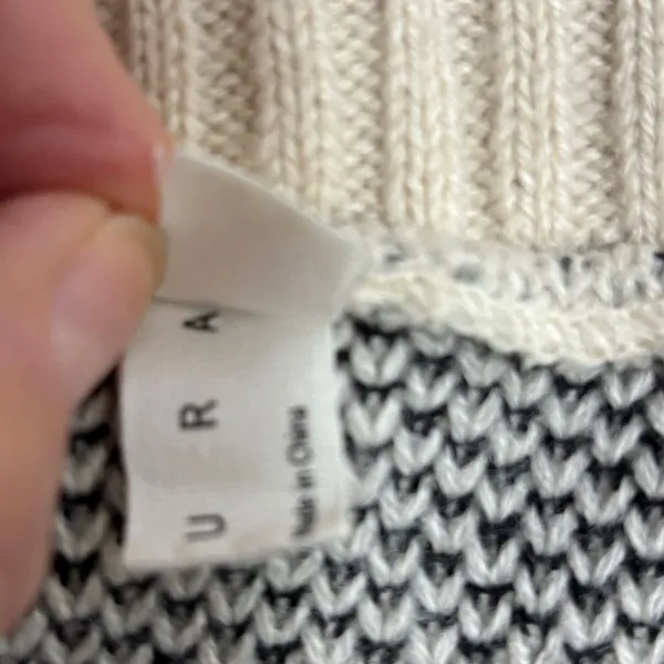 Star Sweater Cream Black Boat Neck Chunky Knit Celestial‎ Casual Cozy XL/2XL - Image 7