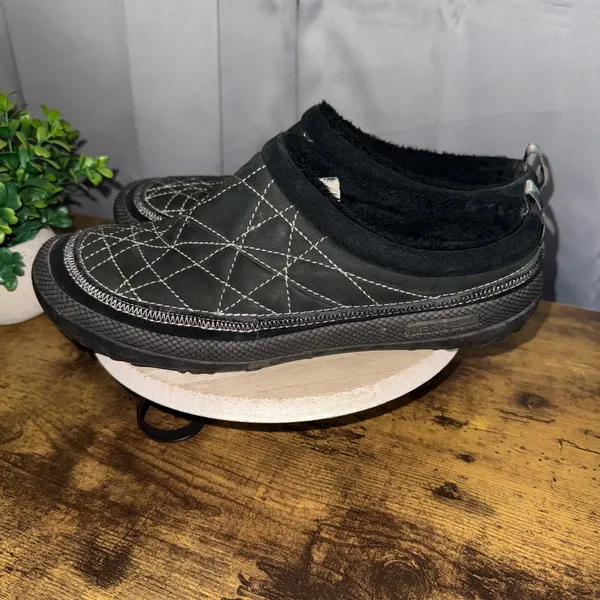 Merrell Q Form Neve Slide Wmn 11 Black Quilted Fleece Lined Mules Gorpcore - Image 5