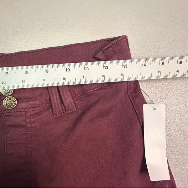 Women's Wide Leg Pants in‎ Burgundy - Image 3