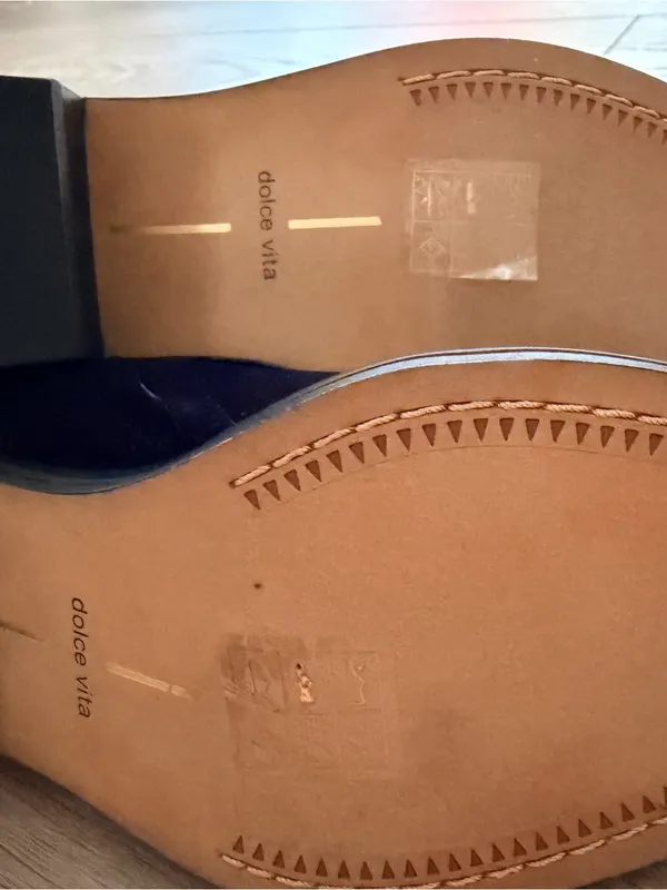 Dolce Vita Navy Suede Chelsea Ankle Boots - Image 5