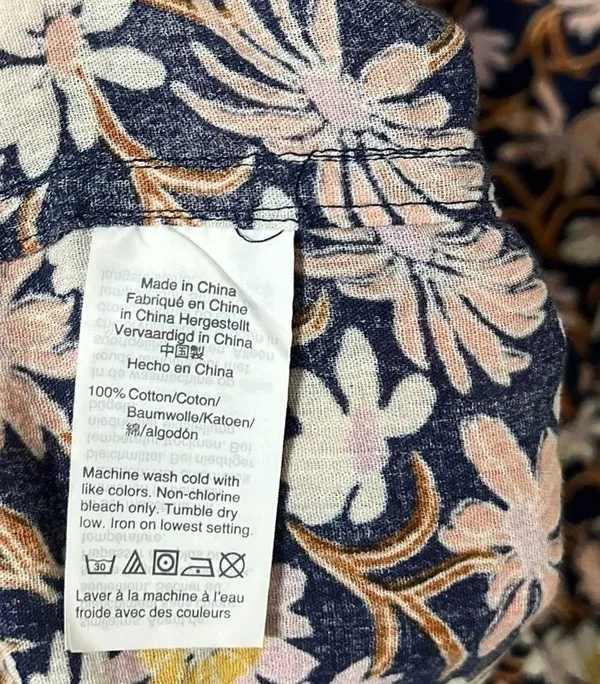 MADEWELL Poolhouse Cotton Floral Robe Jacket Kimono Top - Image 5