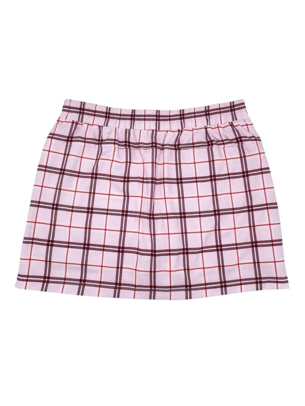 Lady Hagen Golf Skort Women's Athletic Skirt Size Large Pink Red Plaid Preppy - Image 2