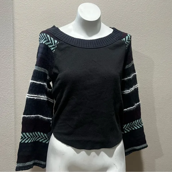 Free people gray pullover sweater - Image 3