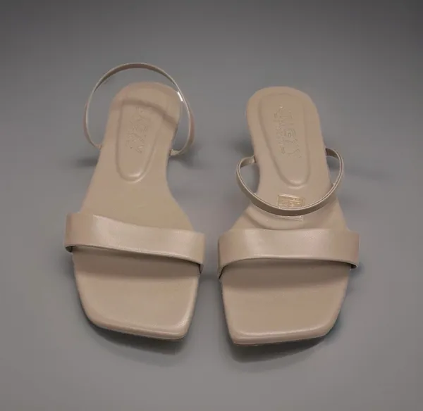 Nude Sandals Sz 8.5(39) Square toe NIB Tan - Image 2