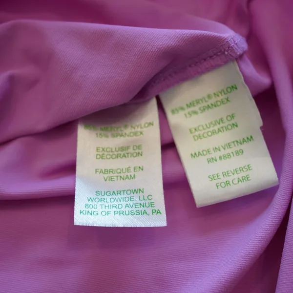 Lilly Pulitzer Luxletic Purple Activewear Shirt XS Meryl‎ Nylon - Image 6
