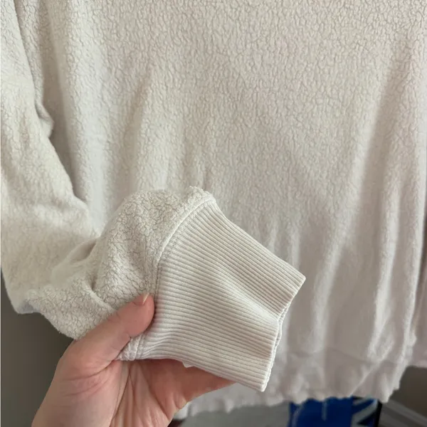 Aerie White Textured Sweater - Image 4