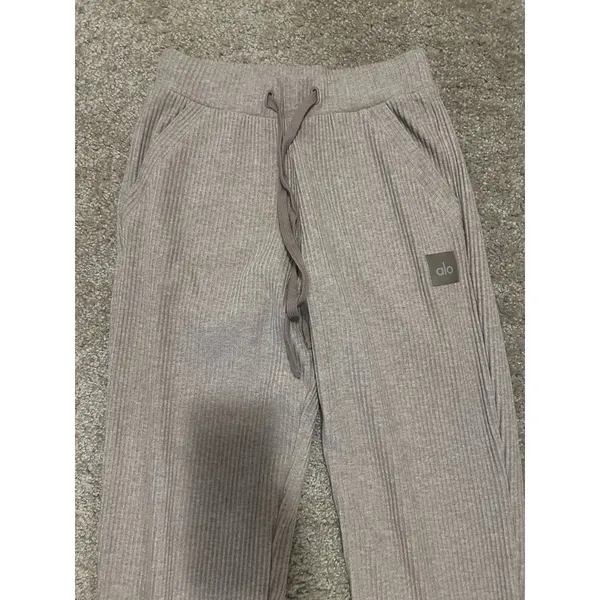 Alo Yoga Muse Sweatpant Size Small Gravel Heather - Image 7