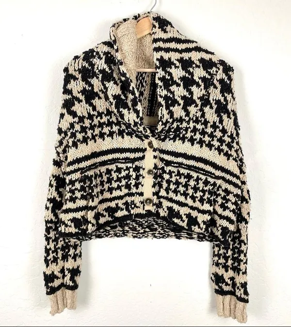 Free People Cropped oversized Cardigan - Image 4