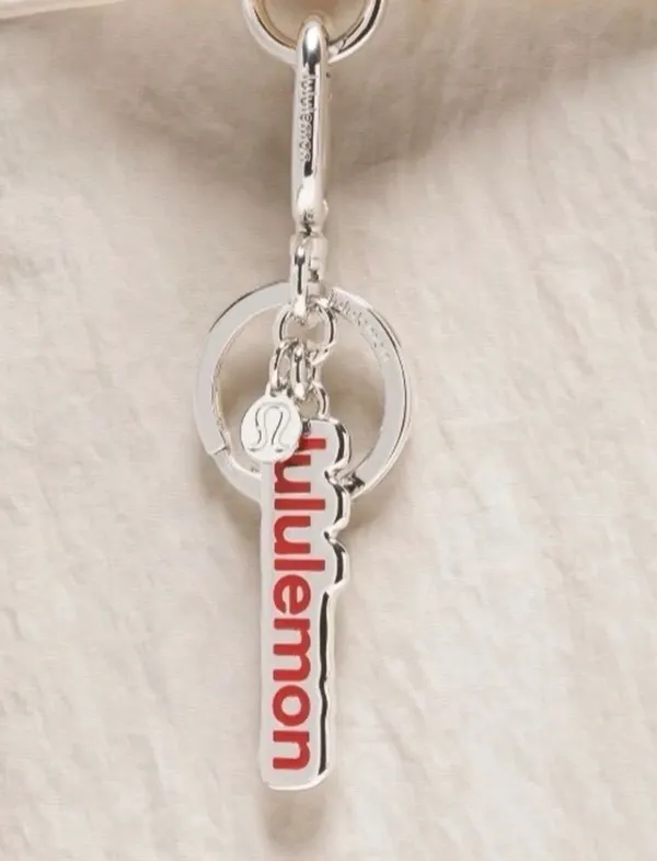 Lululemon Metal Keychain Lululemon Red/Silver - Image 6